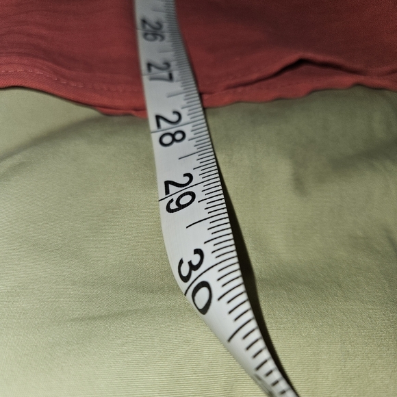 Naif Womens Rustic Red Orange Open Front Blouse with Relaxed Fit & Belt Large - Picture 11 of 15